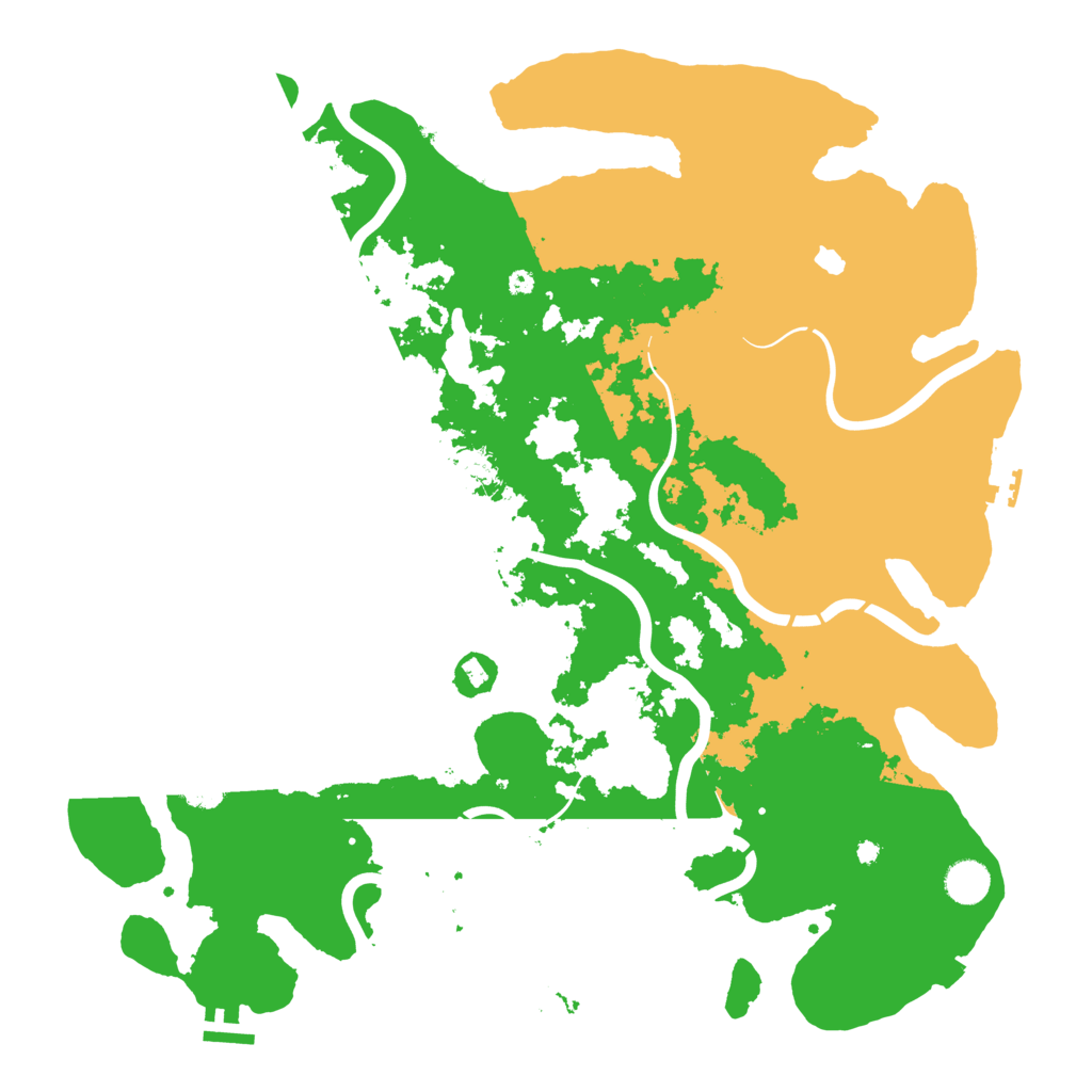 Biome Rust Map: Procedural Map, Size: 4300, Seed: 454766955
