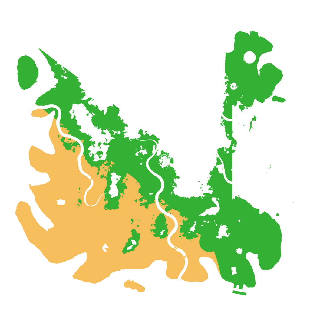 Biome Rust Map: Procedural Map, Size: 4500, Seed: 2058133901