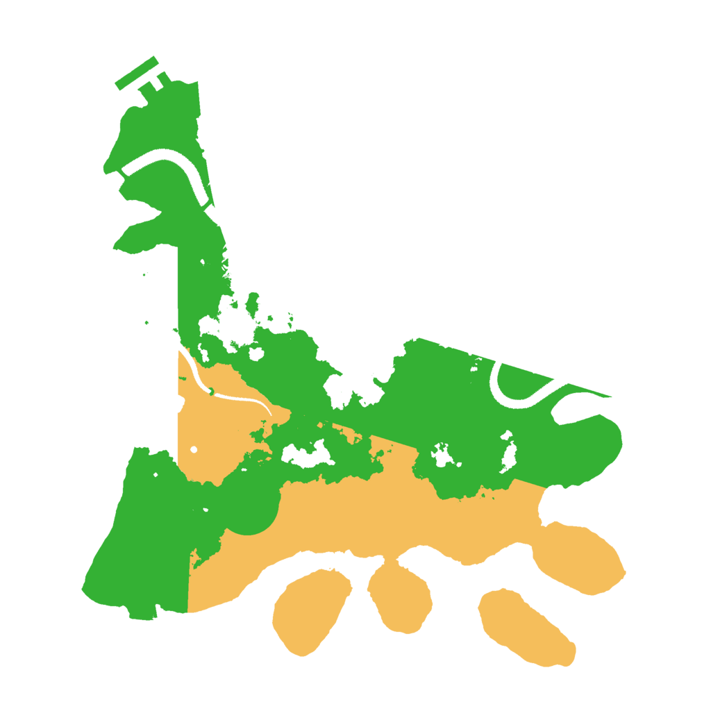 Biome Rust Map: Procedural Map, Size: 3000, Seed: 230515