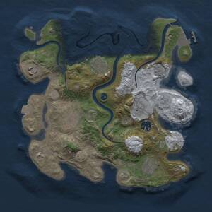 Thumbnail Rust Map: Procedural Map, Size: 3000, Seed: 475022056, 13 Monuments