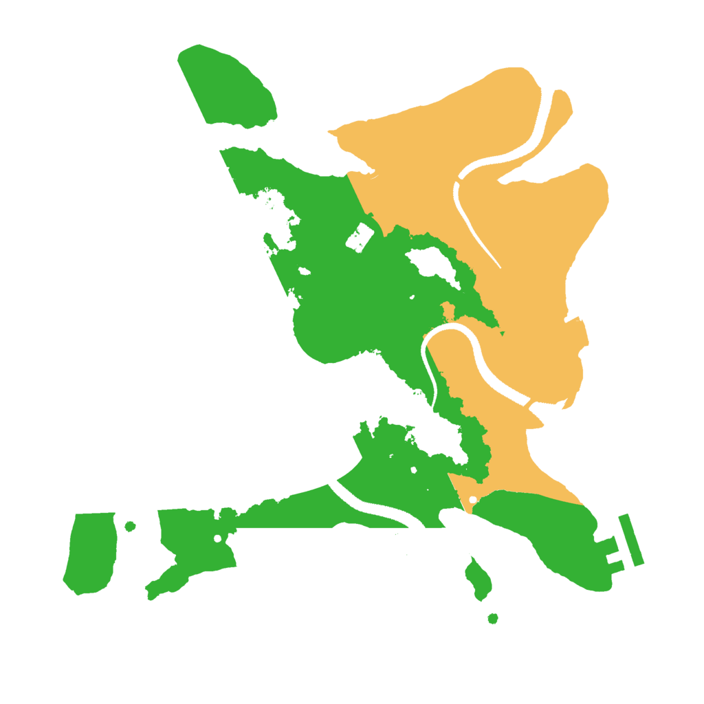 Biome Rust Map: Procedural Map, Size: 2700, Seed: 58291