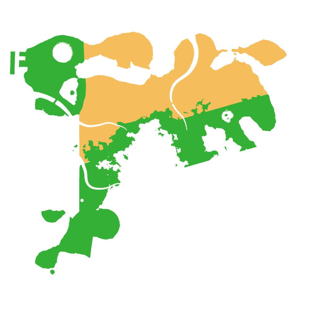 Biome Rust Map: Procedural Map, Size: 2800, Seed: 1217380989