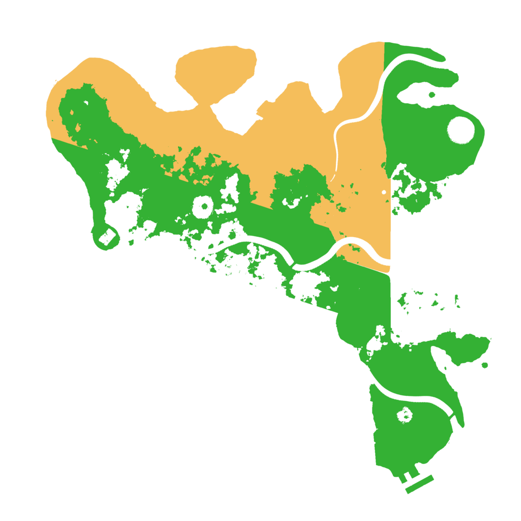 Biome Rust Map: Procedural Map, Size: 3500, Seed: 428731