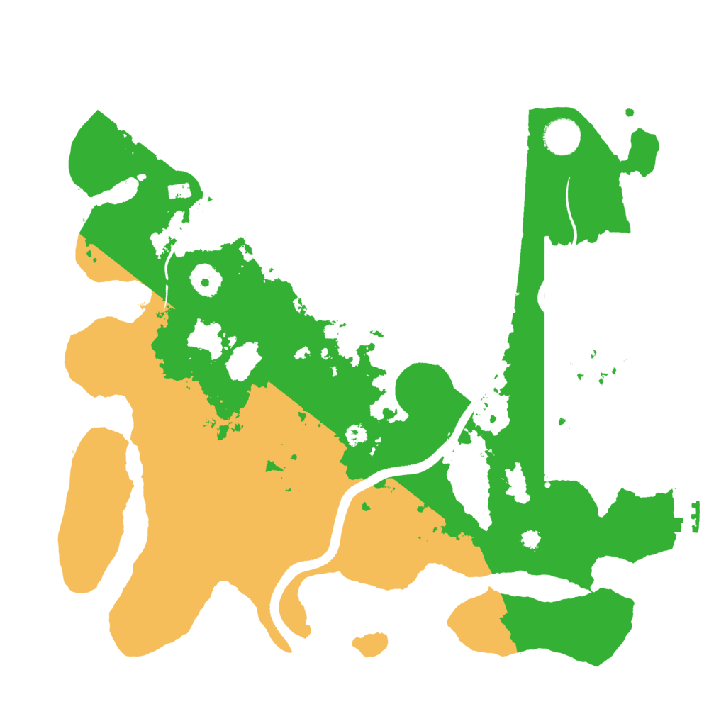 Biome Rust Map: Procedural Map, Size: 3500, Seed: 495482405
