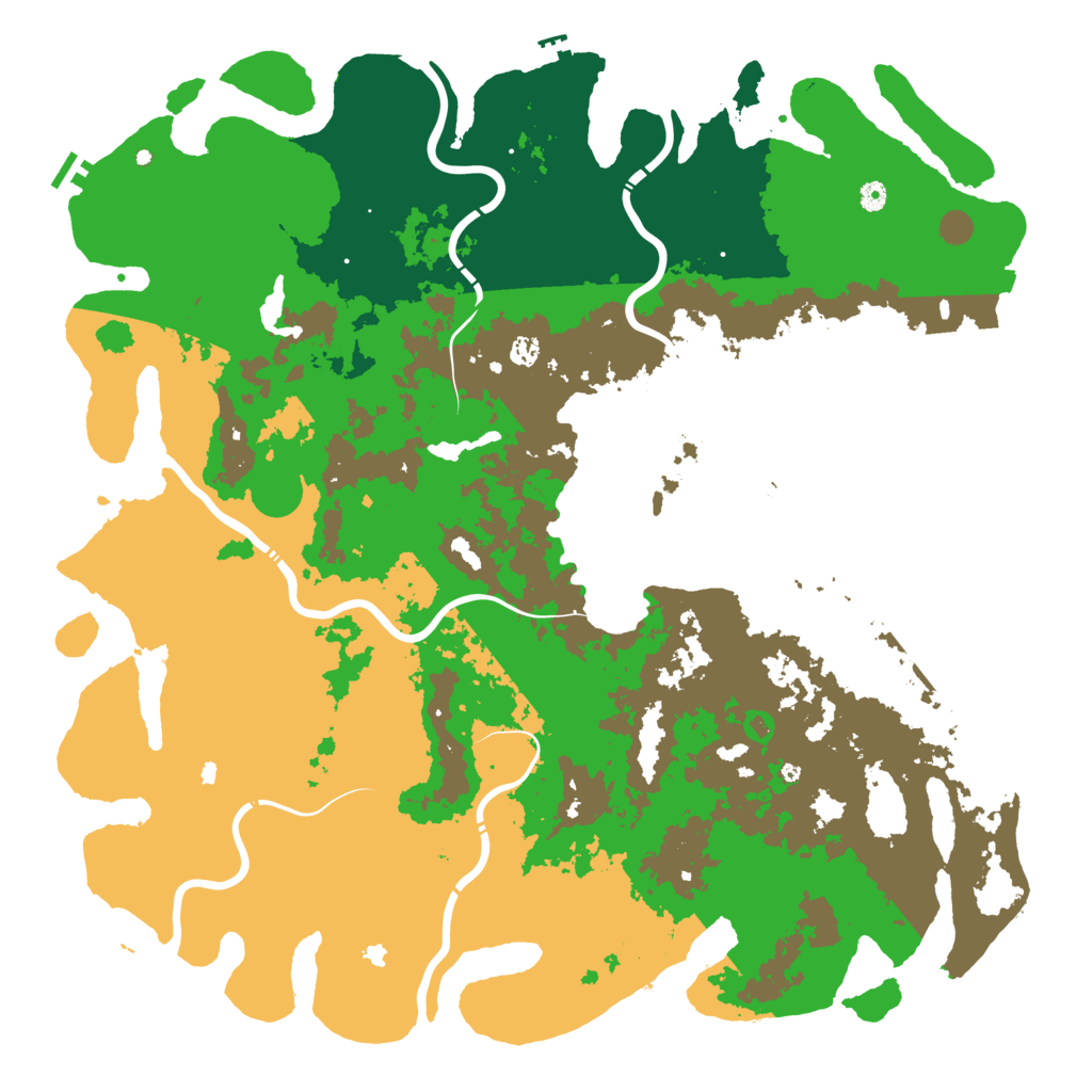 Biome Rust Map: Procedural Map, Size: 5600, Seed: 107512394