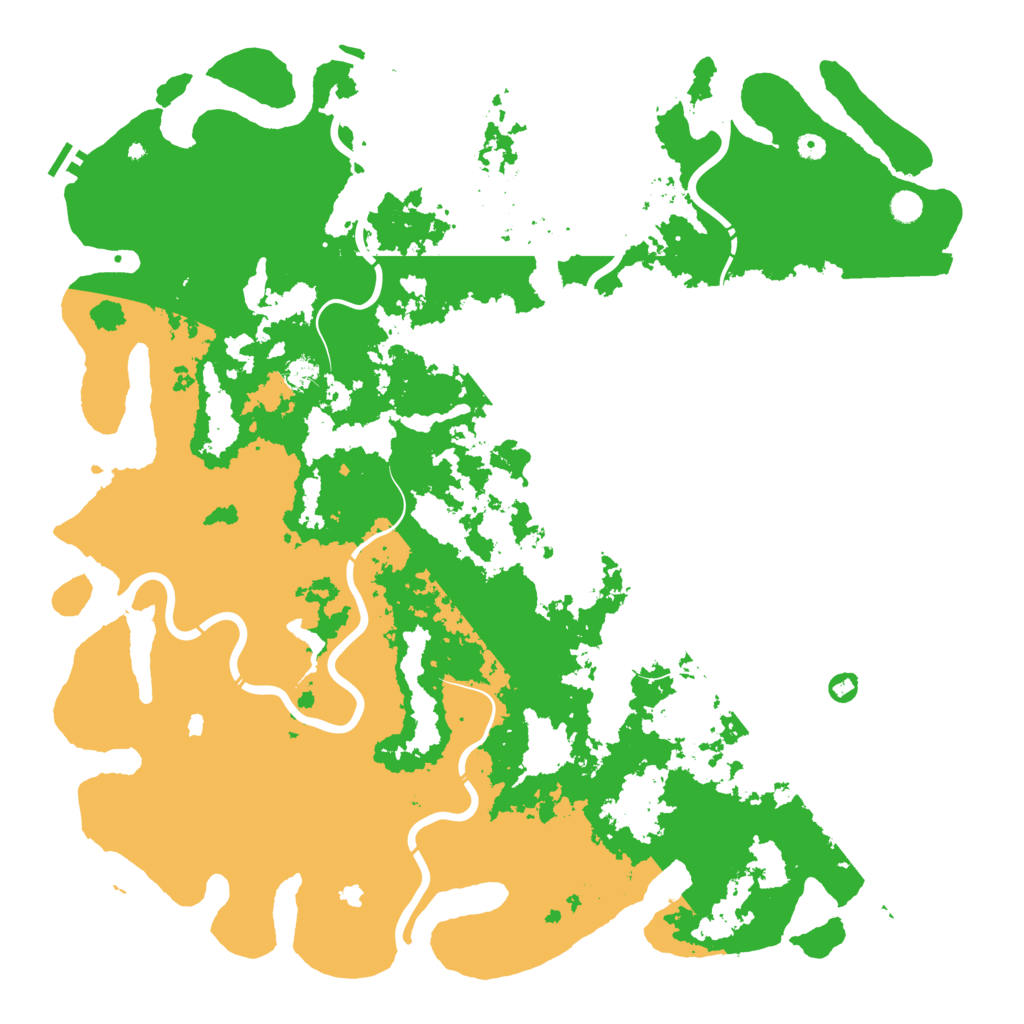 Biome Rust Map: Procedural Map, Size: 5600, Seed: 107512394