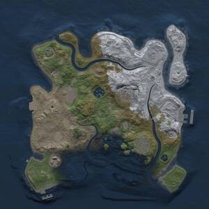 Thumbnail Rust Map: Procedural Map, Size: 3000, Seed: 47231, 11 Monuments