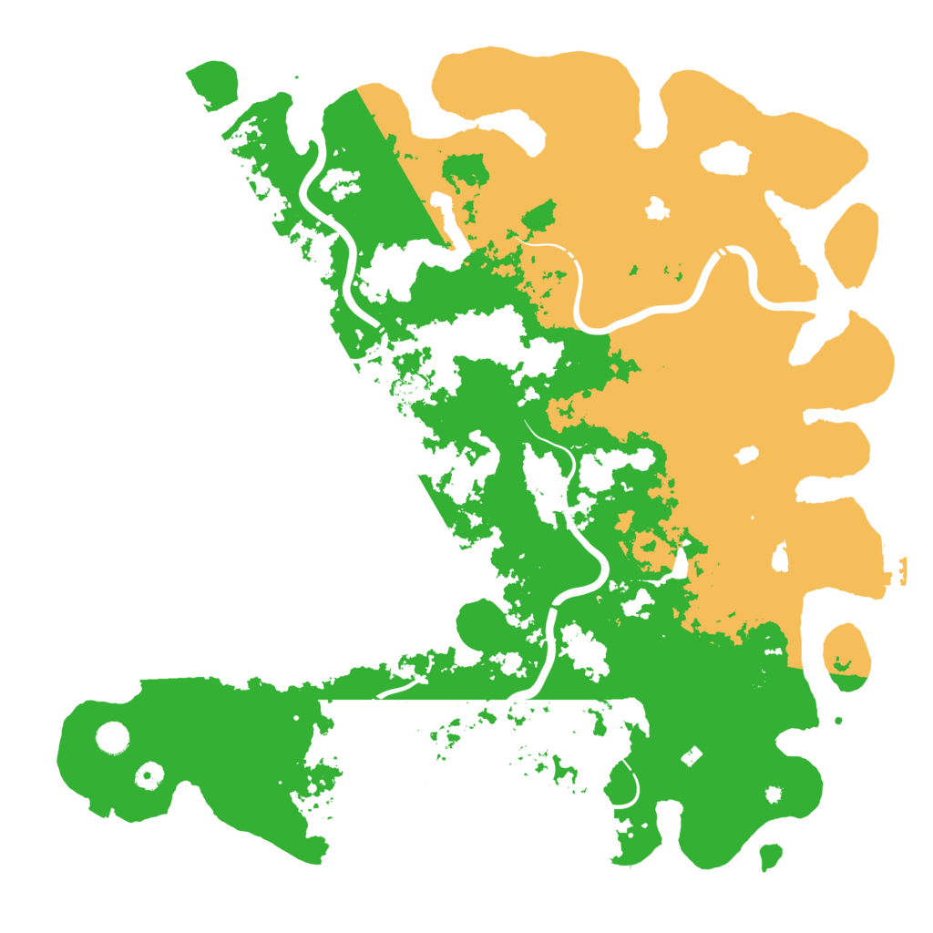 Biome Rust Map: Procedural Map, Size: 5000, Seed: 1829951983
