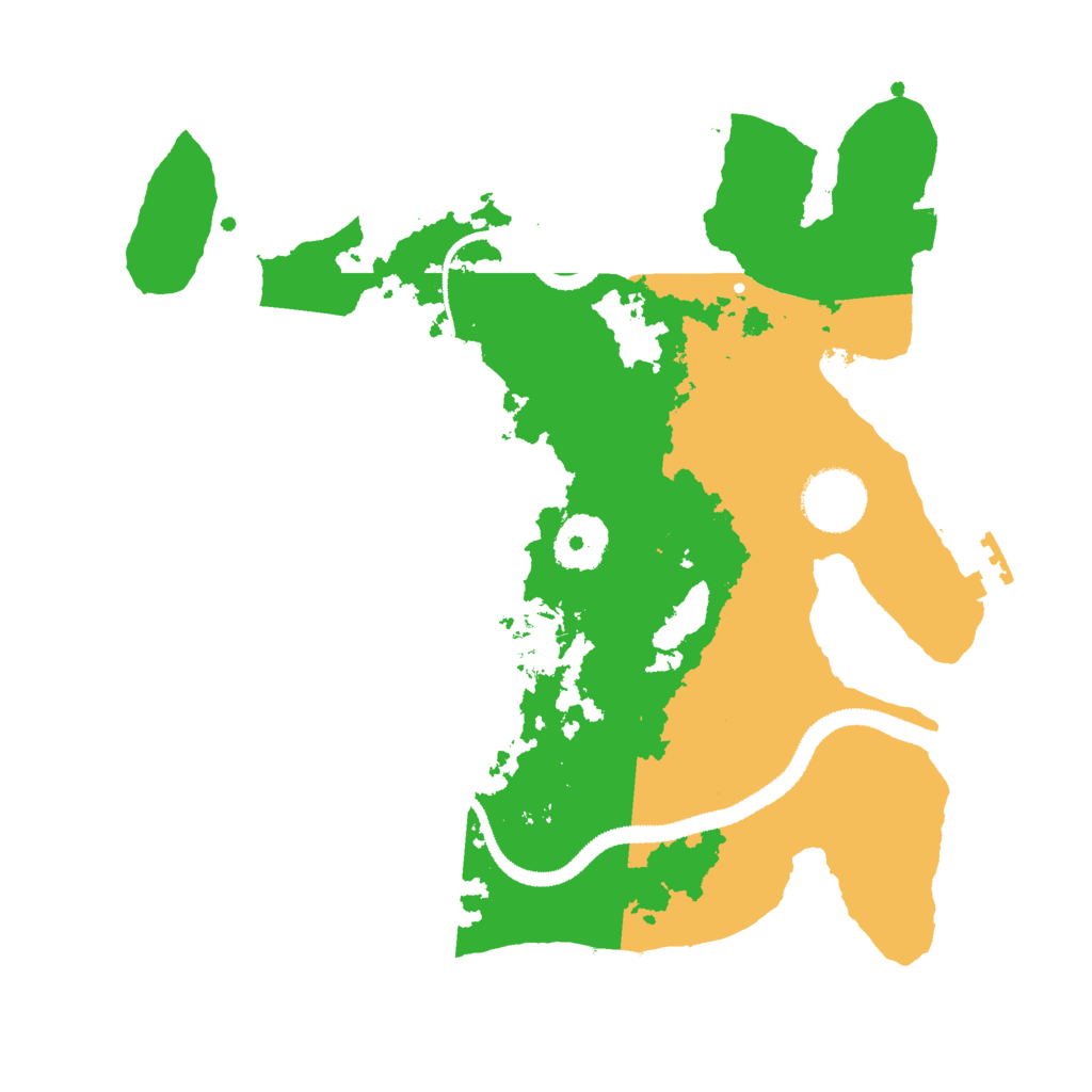 Biome Rust Map: Procedural Map, Size: 3000, Seed: 5163280