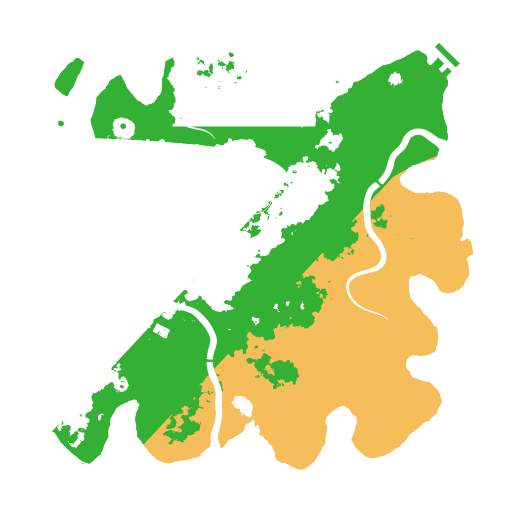 Biome Rust Map: Procedural Map, Size: 3500, Seed: 444430771