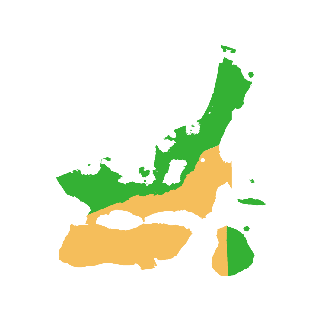 Biome Rust Map: Procedural Map, Size: 2200, Seed: 63465