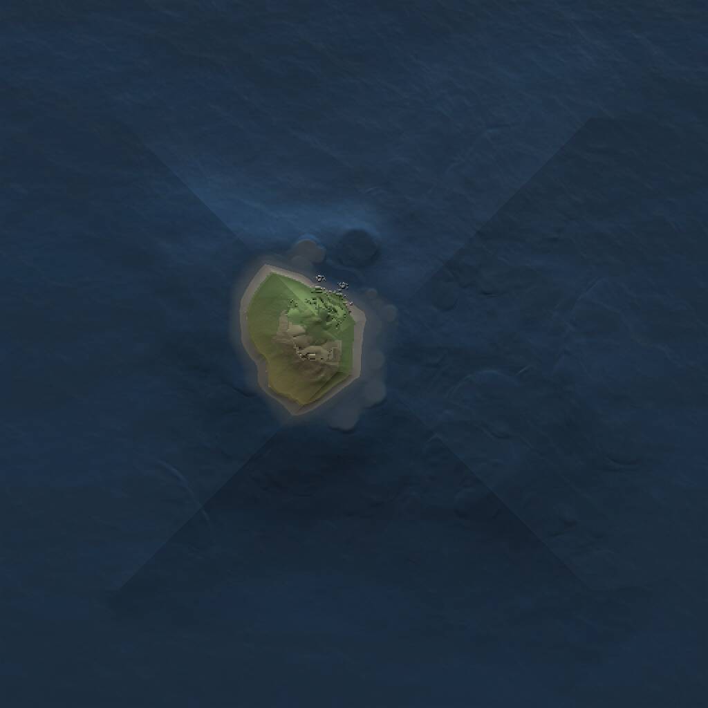 Rust Map: Procedural Map, Size: 1000, Seed: 2079910349, 1 Monuments