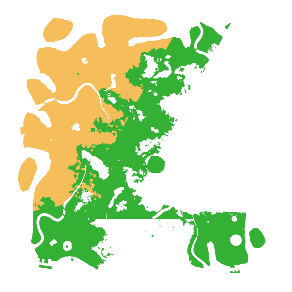 Biome Rust Map: Procedural Map, Size: 4500, Seed: 964884195