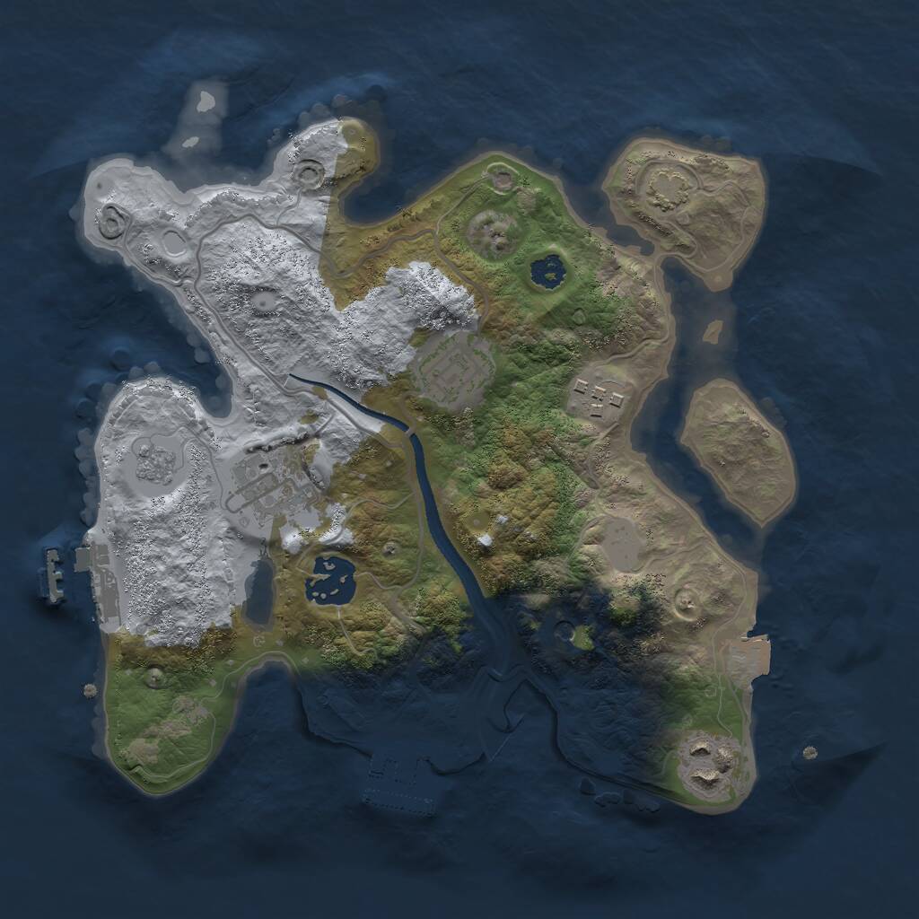 Rust Map: Procedural Map, Size: 2700, Seed: 1782734477, 11 Monuments
