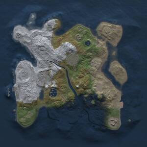 Thumbnail Rust Map: Procedural Map, Size: 2700, Seed: 1782734477, 11 Monuments