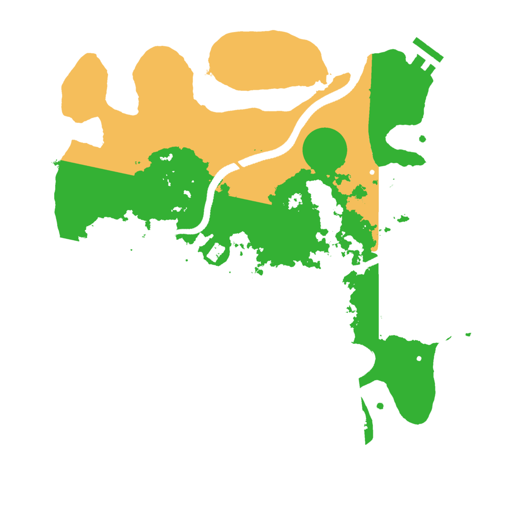 Biome Rust Map: Procedural Map, Size: 3000, Seed: 23333