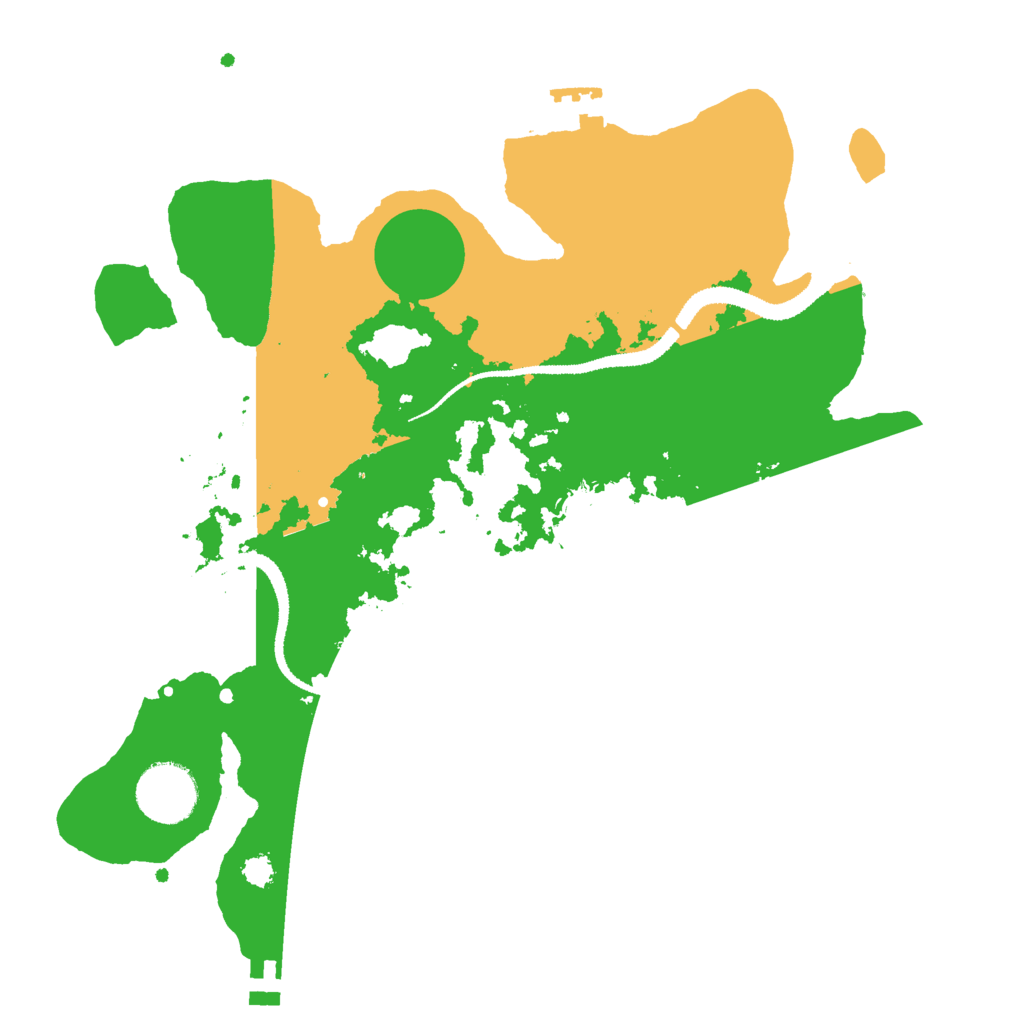 Biome Rust Map: Procedural Map, Size: 3000, Seed: 349195