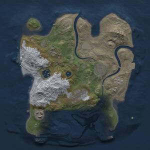Thumbnail Rust Map: Procedural Map, Size: 2700, Seed: 1575958637, 11 Monuments