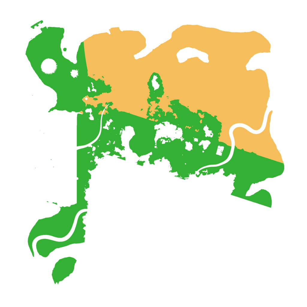 Biome Rust Map: Procedural Map, Size: 3500, Seed: 13371230