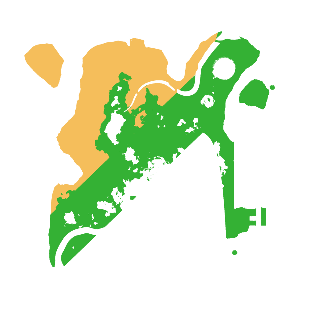 Biome Rust Map: Procedural Map, Size: 2500, Seed: 98567