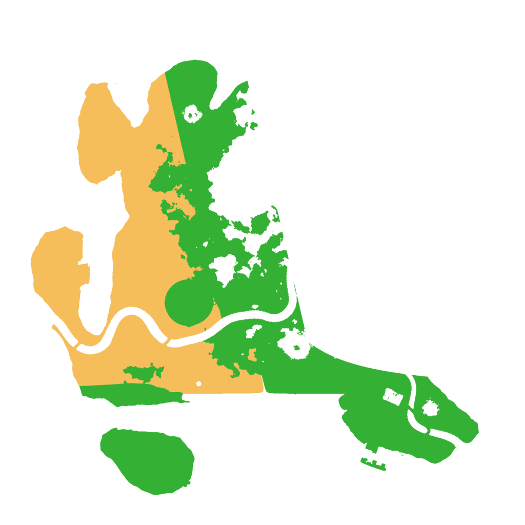 Biome Rust Map: Procedural Map, Size: 3000, Seed: 116438536