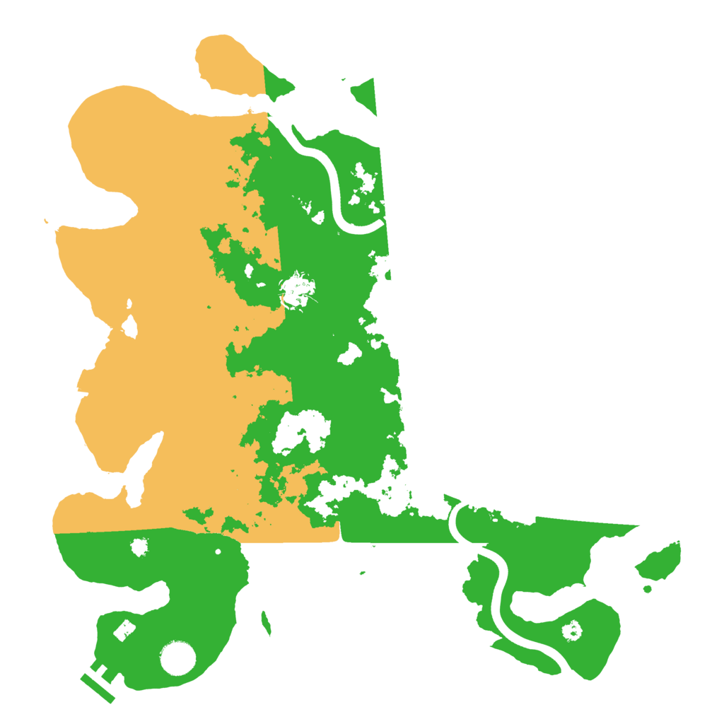 Biome Rust Map: Procedural Map, Size: 3700, Seed: 11306