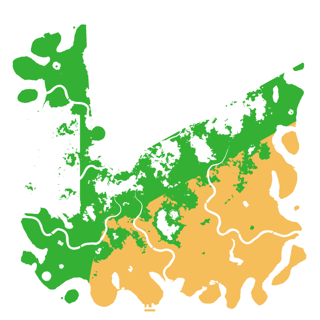 Biome Rust Map: Procedural Map, Size: 6000, Seed: 16081995