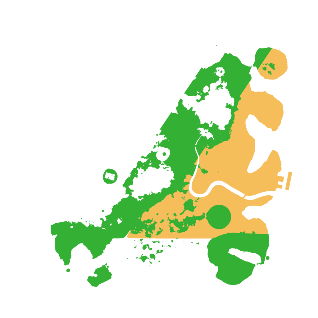 Biome Rust Map: Procedural Map, Size: 3500, Seed: 2026188063