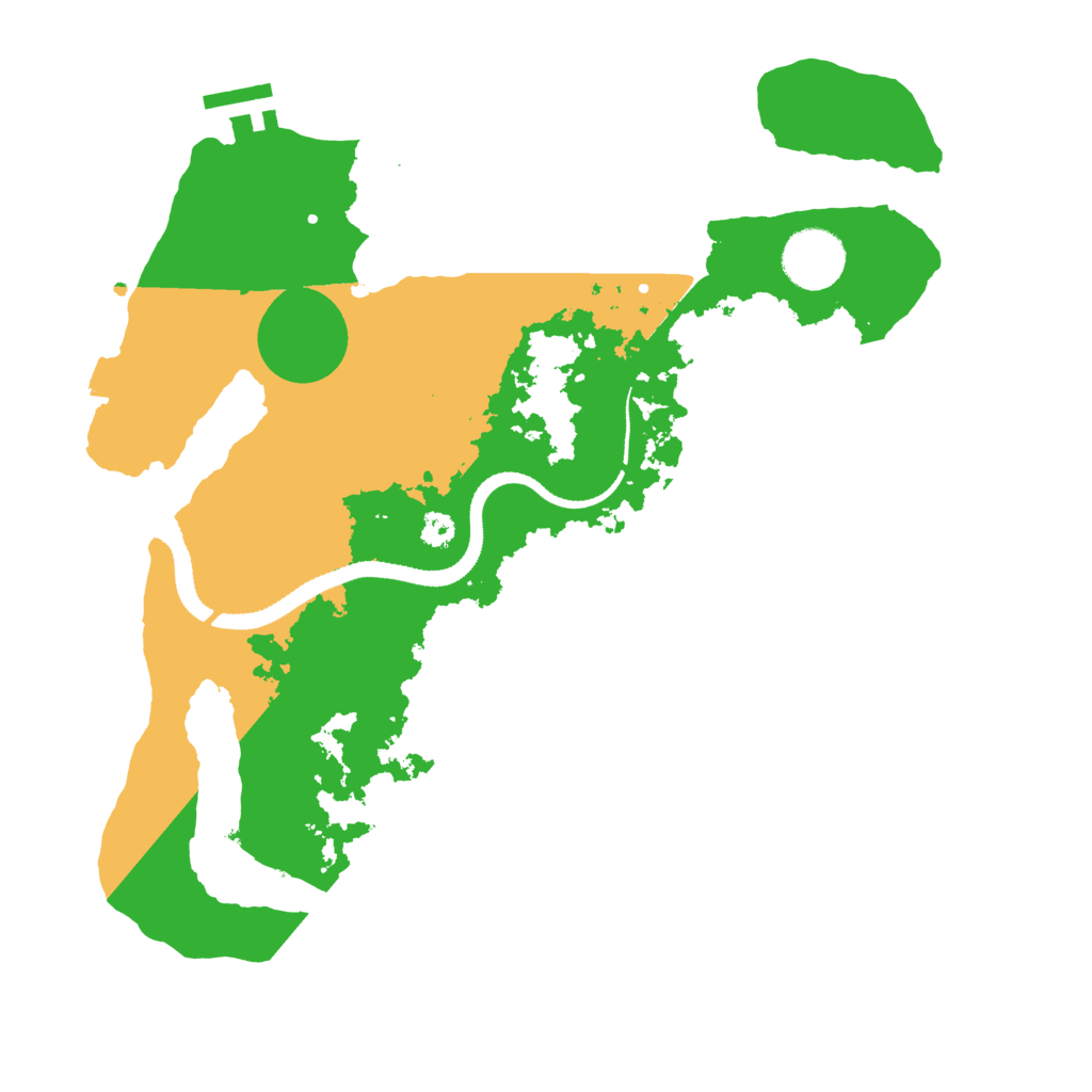 Biome Rust Map: Procedural Map, Size: 3200, Seed: 2682549