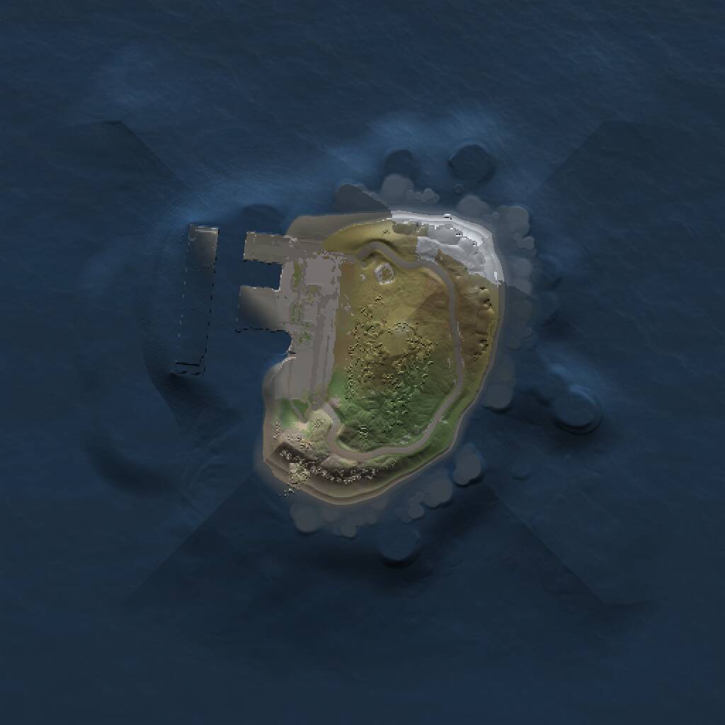 Rust Map: Procedural Map, Size: 1000, Seed: 8257415, 2 Monuments