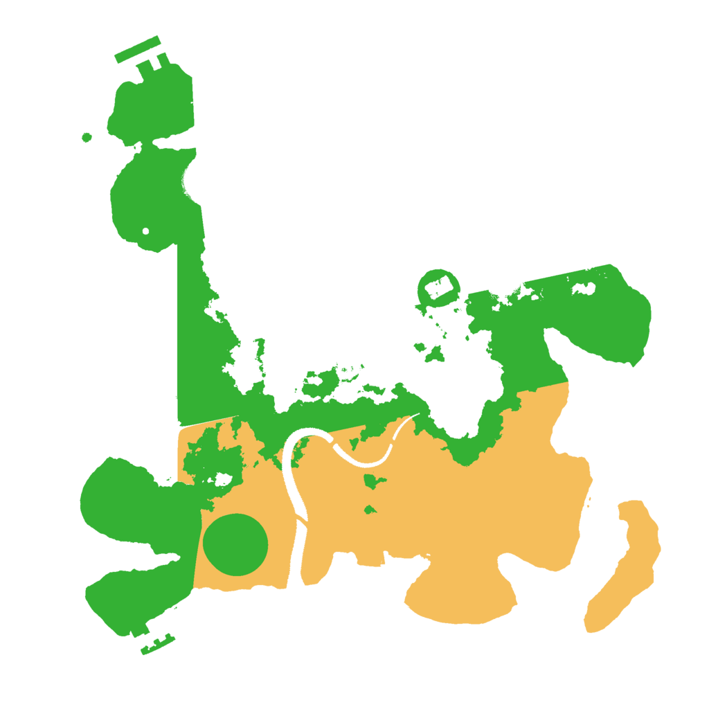 Biome Rust Map: Procedural Map, Size: 3000, Seed: 418427164