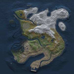 Thumbnail Rust Map: Procedural Map, Size: 2800, Seed: 2086605378, 9 Monuments
