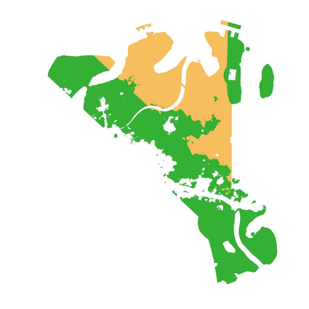 Biome Rust Map: Procedural Map, Size: 3000, Seed: 26552788