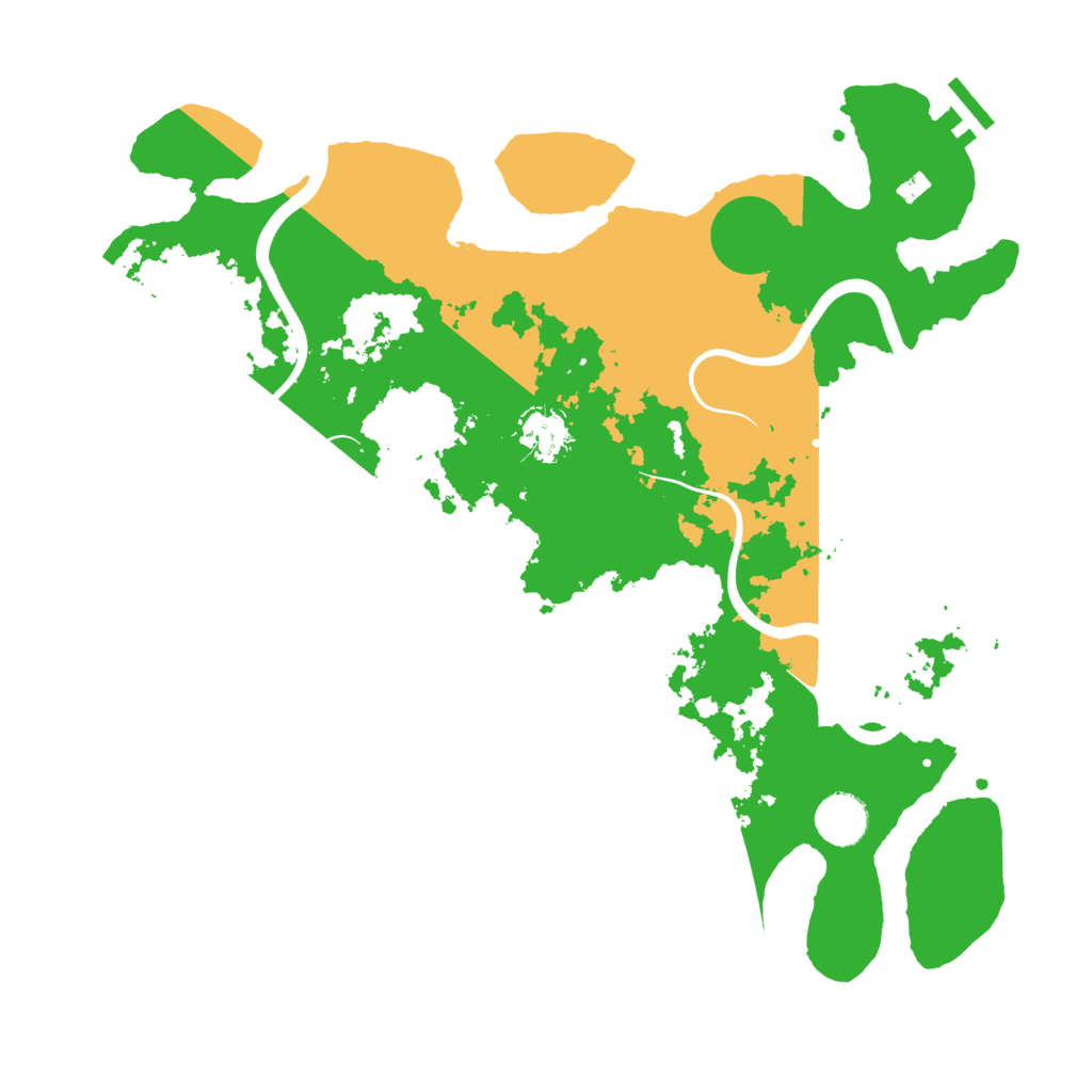 Biome Rust Map: Procedural Map, Size: 3700, Seed: 894465355