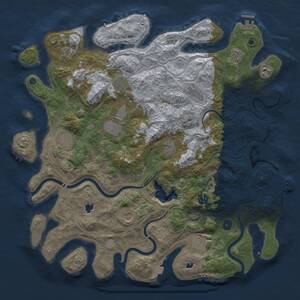 Thumbnail Rust Map: Procedural Map, Size: 4500, Seed: 929972040, 17 Monuments