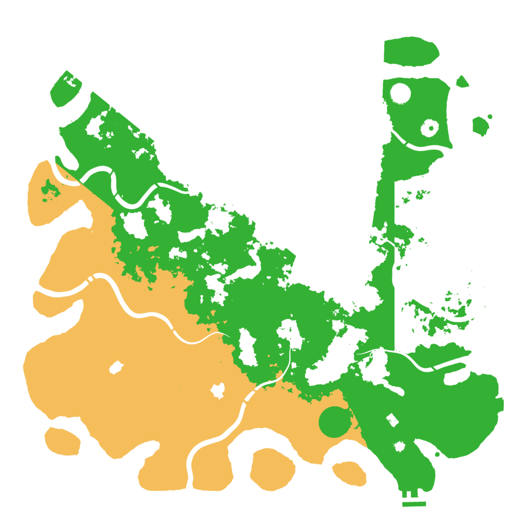 Biome Rust Map: Procedural Map, Size: 4500, Seed: 1046791331