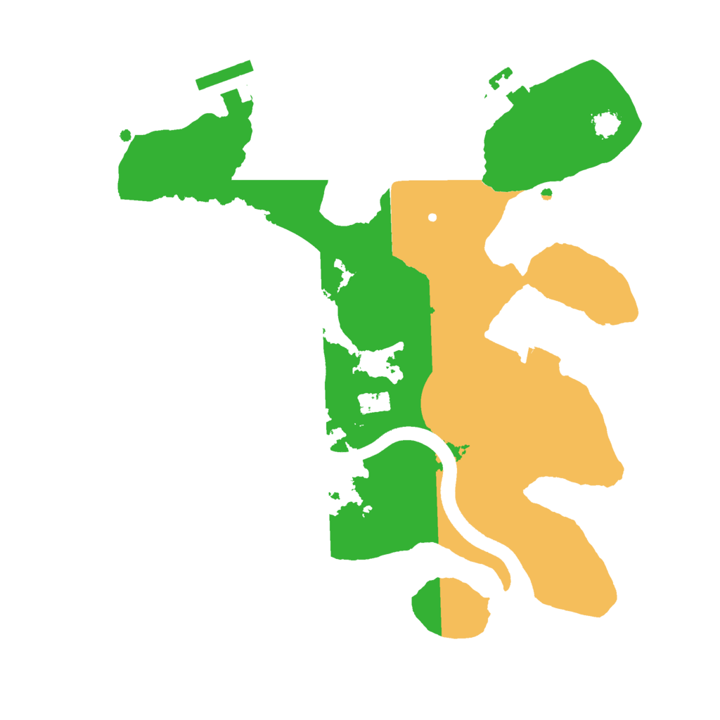 Biome Rust Map: Procedural Map, Size: 2500, Seed: 844032822