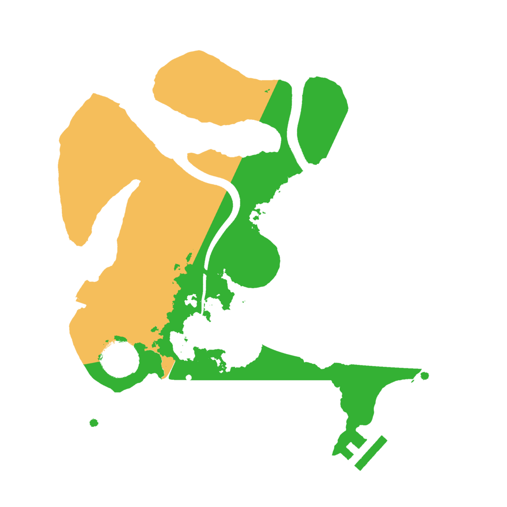 Biome Rust Map: Procedural Map, Size: 2500, Seed: 1723699675