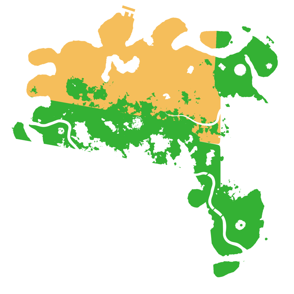 Biome Rust Map: Procedural Map, Size: 4500, Seed: 2000224436