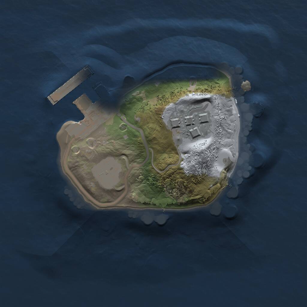 Rust Map: Procedural Map, Size: 1200, Seed: 1405541430, 3 Monuments