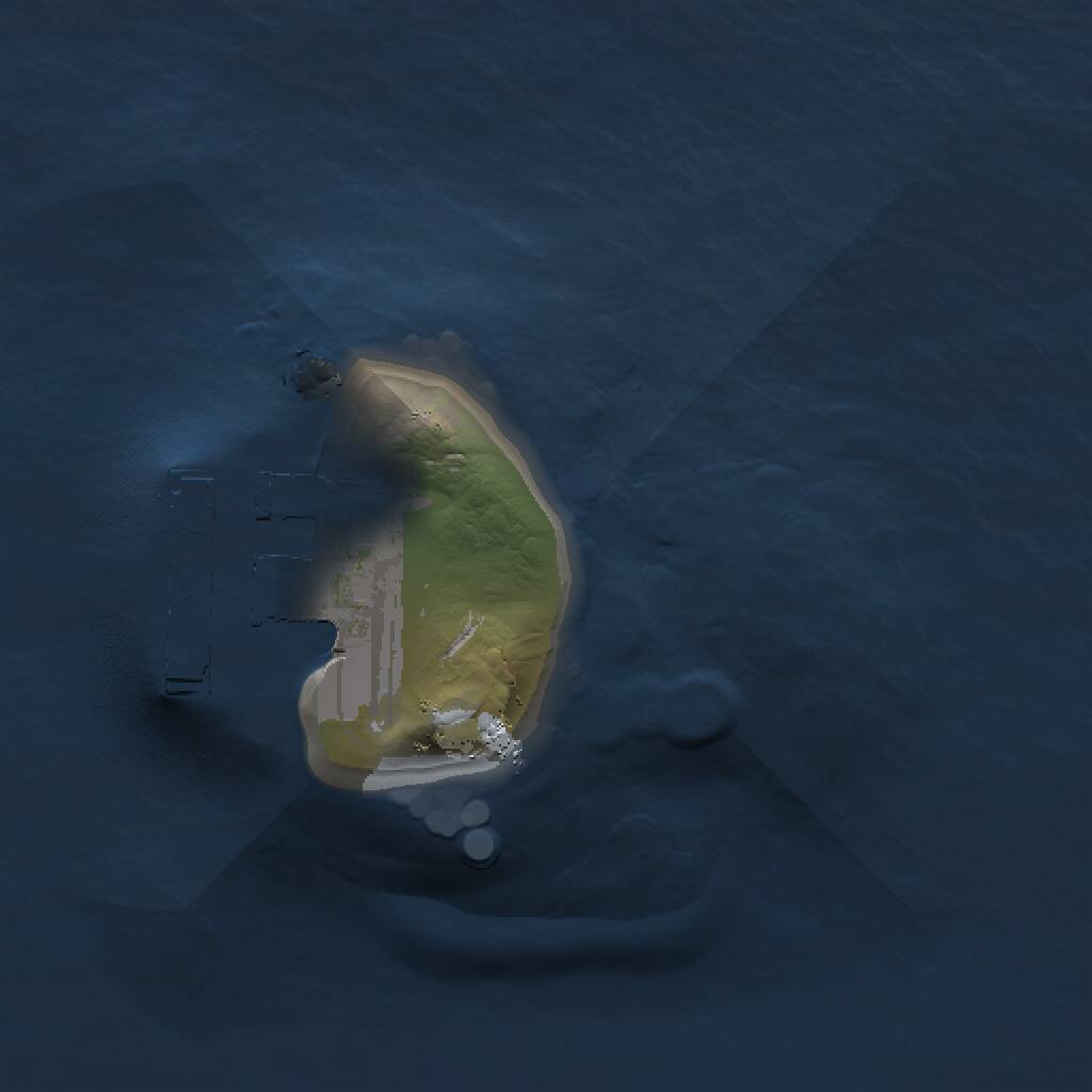 Rust Map: Procedural Map, Size: 1000, Seed: 9500, 2 Monuments