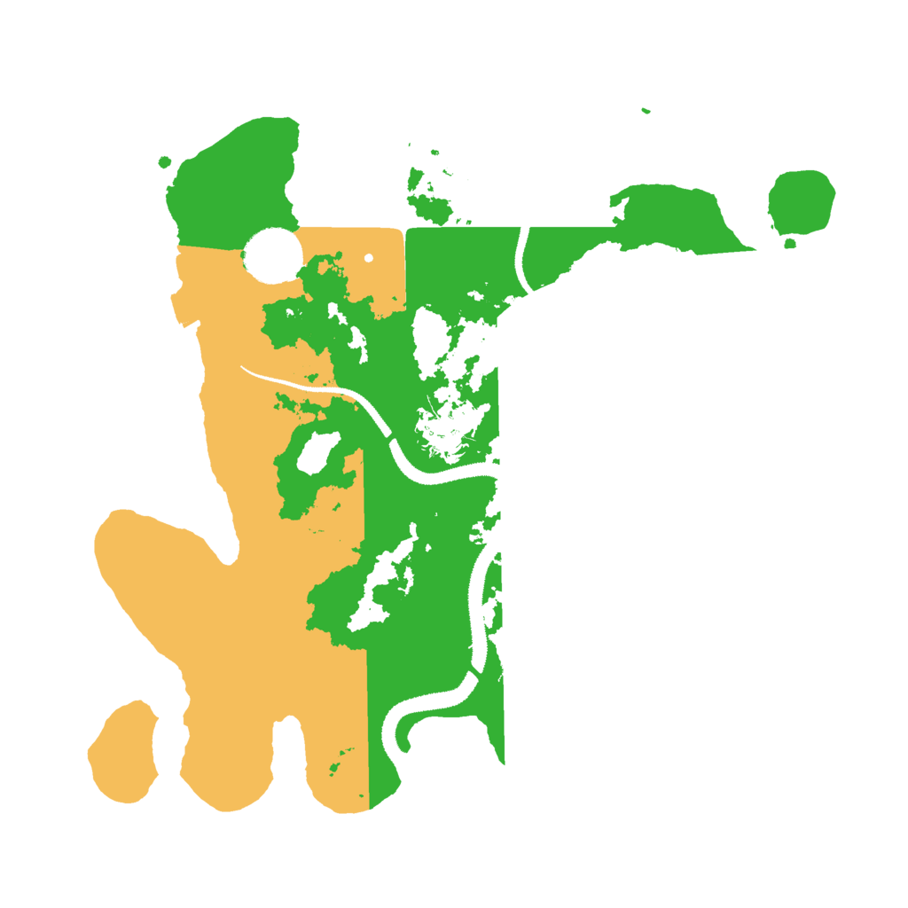 Biome Rust Map: Procedural Map, Size: 3000, Seed: 555111222