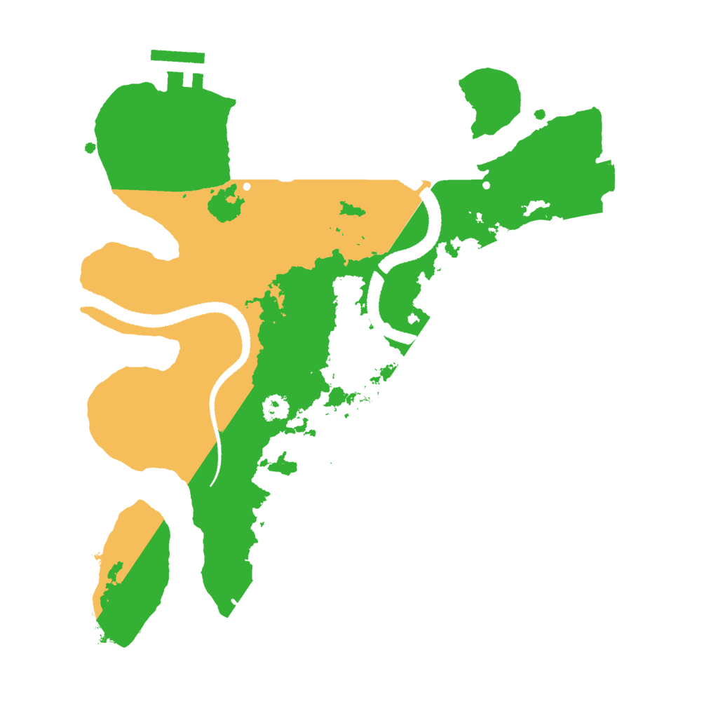 Biome Rust Map: Procedural Map, Size: 2700, Seed: 62346