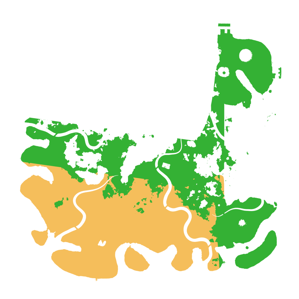 Biome Rust Map: Procedural Map, Size: 4100, Seed: 7617477