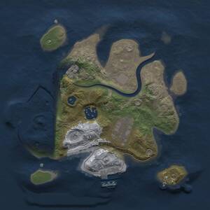 Thumbnail Rust Map: Procedural Map, Size: 2400, Seed: 67676, 8 Monuments