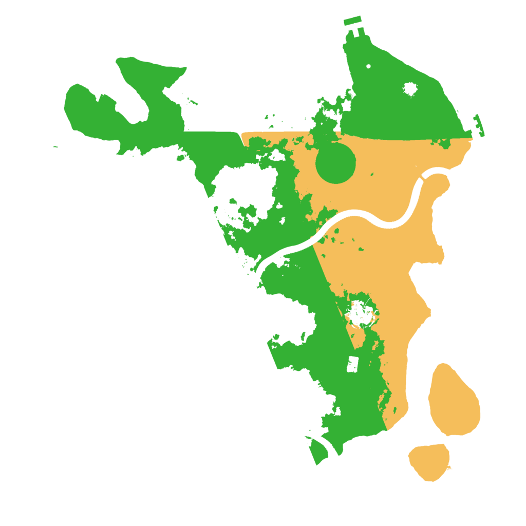 Biome Rust Map: Procedural Map, Size: 3500, Seed: 54843502