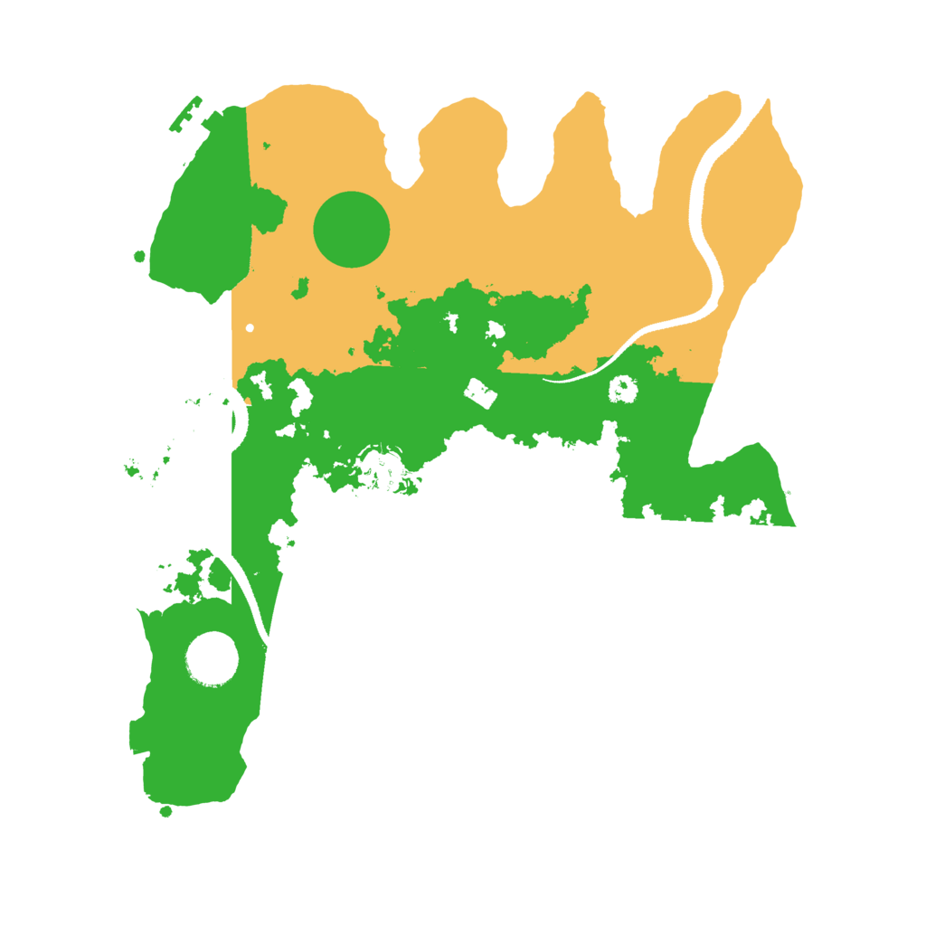 Biome Rust Map: Procedural Map, Size: 3200, Seed: 4734221