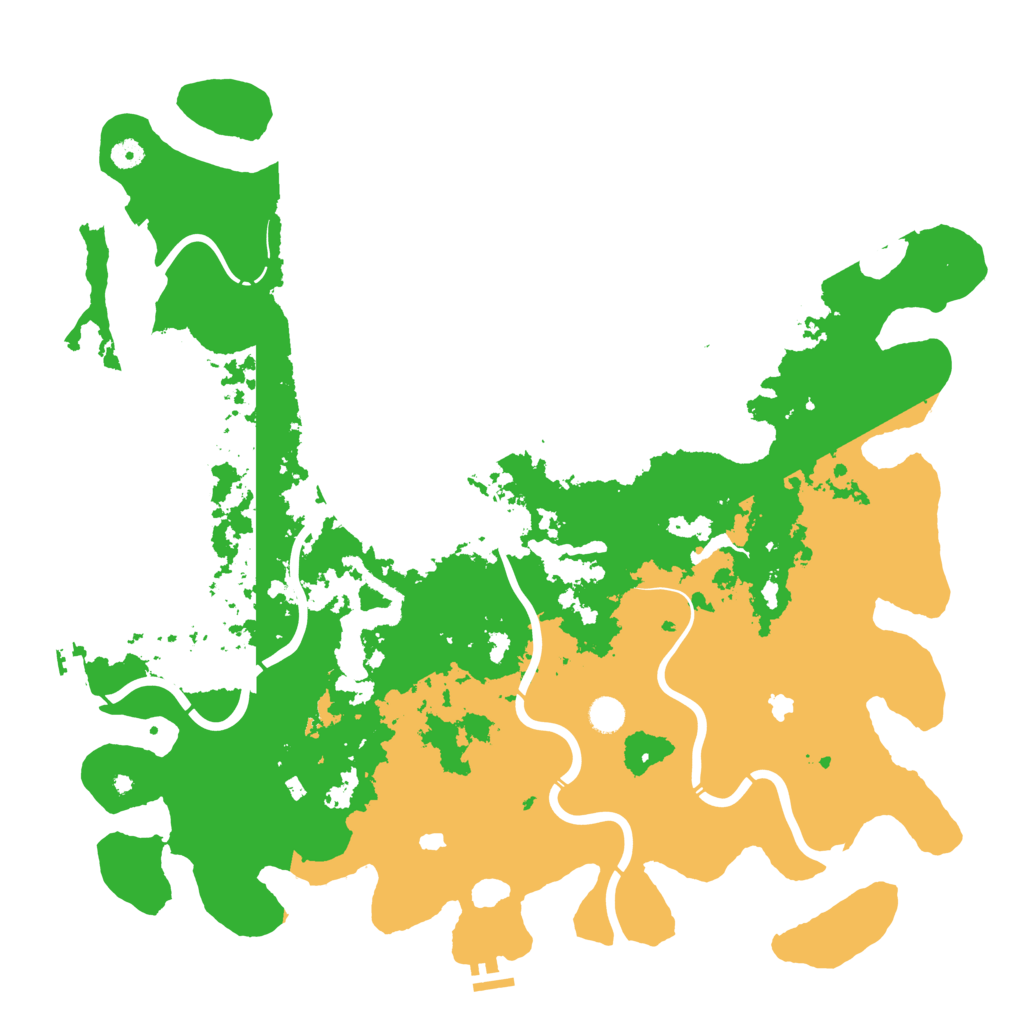 Biome Rust Map: Procedural Map, Size: 5000, Seed: 647407101