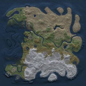 Thumbnail Rust Map: Procedural Map, Size: 4250, Seed: 1800794145, 17 Monuments