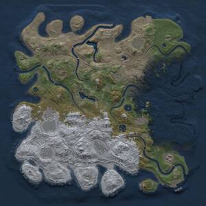 Thumbnail Rust Map: Procedural Map, Size: 4250, Seed: 1240150777, 16 Monuments